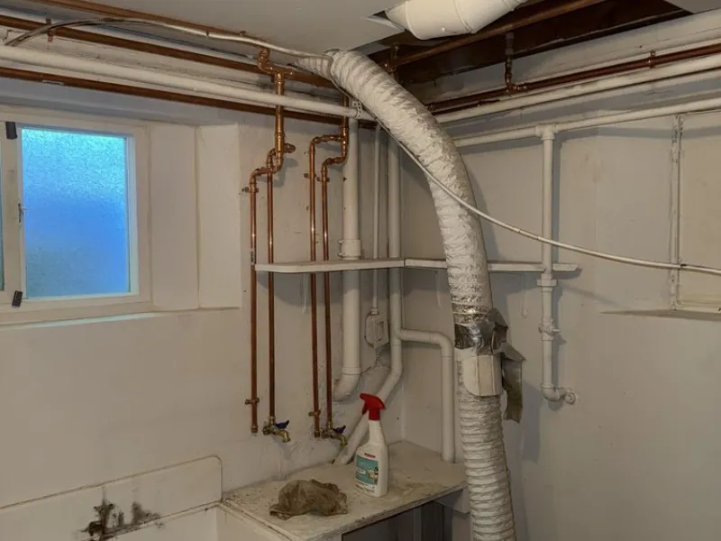 A&A Plumbing repiping water lines in a Spring Valley home