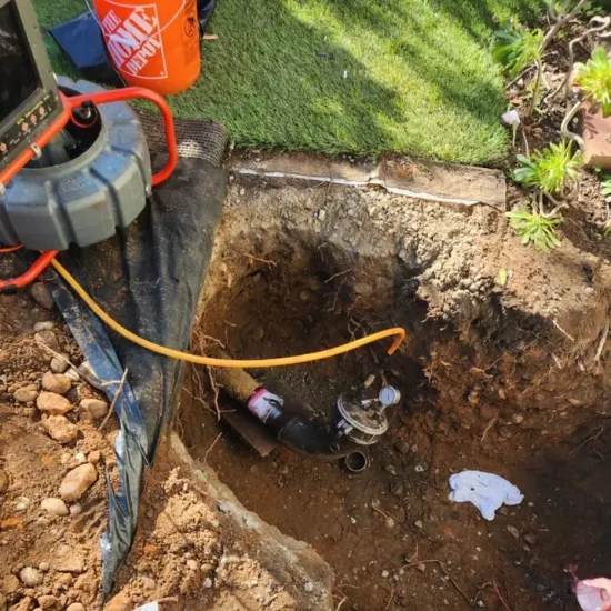 a&a plumbing pipe repair work with equipment and tools